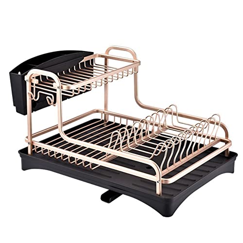 Aluminum Dish Drying Rack Kitchen for Sink Utensil Holder Cutlery Drainer SpaceSaving Storage Durable & Stylish Perfect for Dishes & Silverware