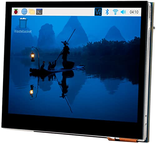 Image of for Raspberry Pi 4B /3B+ /3B /3A+ /Pi Zero W /Zero 2 W /WH, 3.5inch DPI LCD 640x480, IPS Capacitive Touch Screen Toughened Glass Cover DPI666 262K Colors 60Hz Refresh Rate