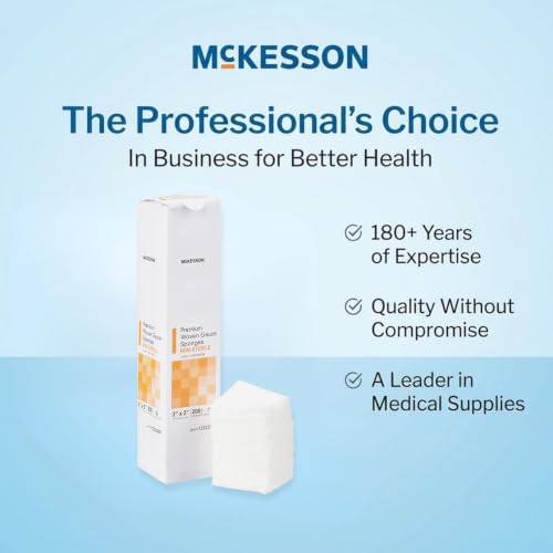 McKesson Premium Woven Gauze Sponges, Non-Sterile, Cotton, 2 x 2 in, 1 pk - image 7