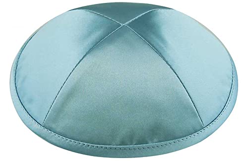 Image of Zion Judaica Deluxe Satin Kippah Yarmulkes for Kids Teens & Adults Skullcaps 6.25 inch Multi-Color Options 4 Panel Design