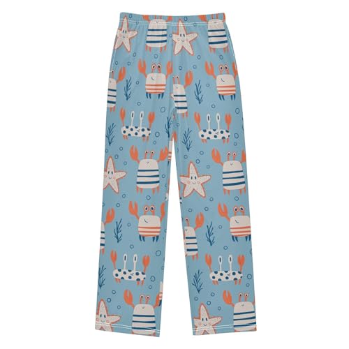 ZZKKO Funny Starfish Crabs Algae Boys Pants for Kids Jogger Pants with Pockets S-XL