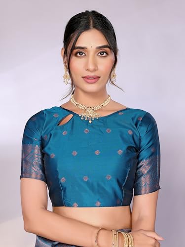 Image of Avantika Fashion Women's Kanjivaram Soft Silk Banarasi Sarees With Blouse Piece For Women