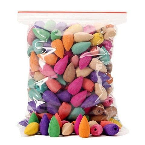 50 Pcs Mixed Waterfall Smoke Backflow Natural Incense Cone Incense Cone Lavender Multi-scented Suitable for Places Tea Room Yoga Room