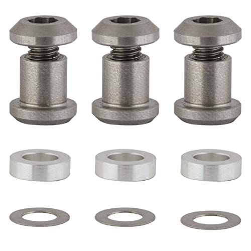 SUNXCD Chainring Bolt Set 3B Double Silver - SXCRSP