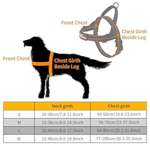 No pull dog harness reflective escape proof dog harness with 3 adjustable buckles for small medlium large dogs brown l   cucciolini doodles