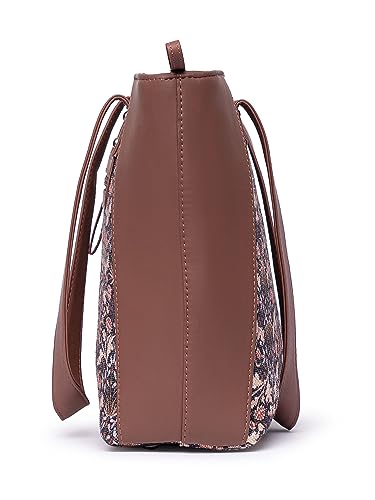 Image of ZOUK Women's Handcrafted Side Tote Bag and Handbag for Office and College