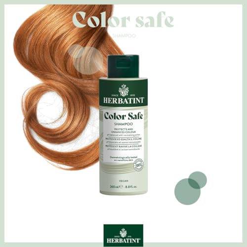 Herbatint Shampoo Color Safe, Shampooing Normalisant - 260 ml | Spécifique pour le Soin et la Protection des Cheveux Colorés | À l'Aloe Vera Bio, pH acide, 93% d'ingrédients naturels, Vegan – vue 7