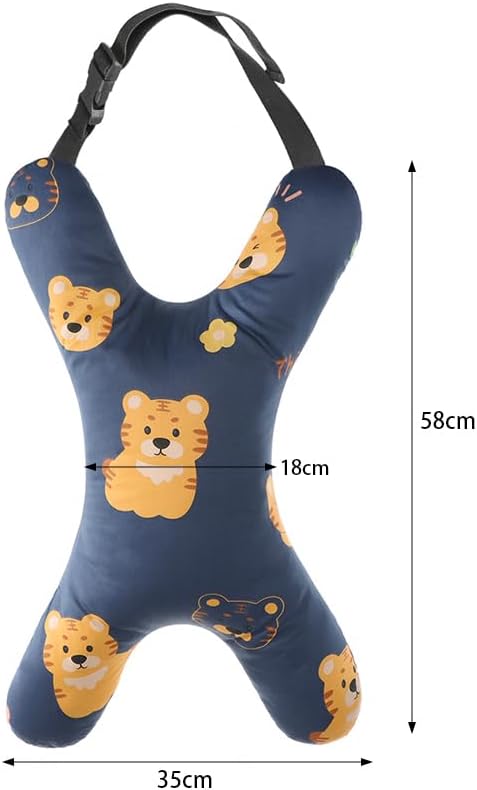 Car Travel Pillow for Kids Adults X-Shaped Car Sleeping Head Support Soft Neck Pillow Head and Body Support Travel Pillow Cushion for Car Seat Pillow Car Aircraft Travel Pillow Headrest for Road Trips - Image 7