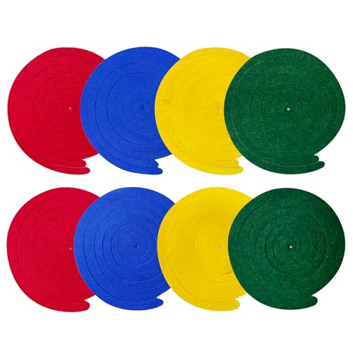 Image of 36 Pcs Mario Hanging Swirl Decorations Colorful Felt Swirl Streamer Spiral Ceiling Decorations Garland for Birthday Wedding Carnival Circus Clown Fiesta Festival Party Supplies