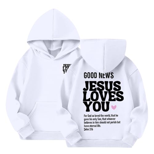 Hoodies For Boys Long Sleeve Fleece Sweatshirts Cute Letter Print Hoodies Pullover Hooded Tops Pockets Preppy Clothes