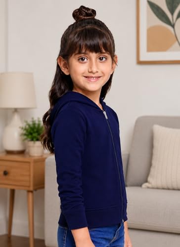 Image of ADBUCKS Girl's Cotton Hooded Sweatshirt