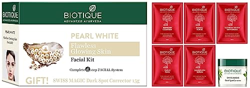 Image of Biotique Bio Pearl White Facial Kit, 65g And Biotique Bio Party Glow Facial Kit, 65 g