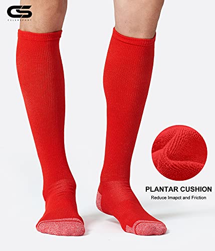 CS CELERSPORT 2/3 Pack Baseball Softball Soccer Socks Knee High Over the Calf Sports Tube Socks2