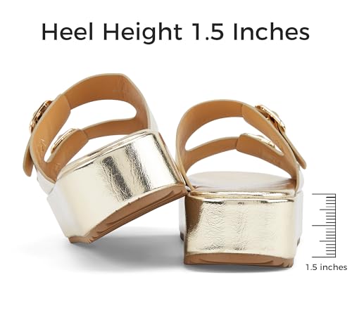 LUCKY STEP Women's Platform Slide Sandals Braided Adjustable Strap Flat Open Toe Summer Casual Shoes Beach Outdoor Wedge Woven Slipper2