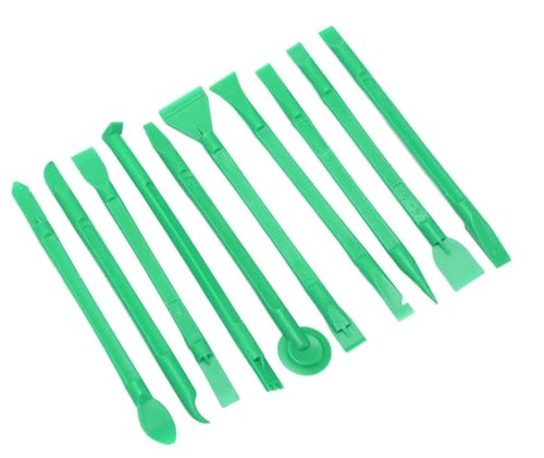 Vadda Bai 10-Piece Mobile Repair Tool Kit flexible Plastic Pry Stick Spudger for Mobile Phone, Laptop, Tablet & Electronics Repair – Opening & Disassembly Tools (Green)