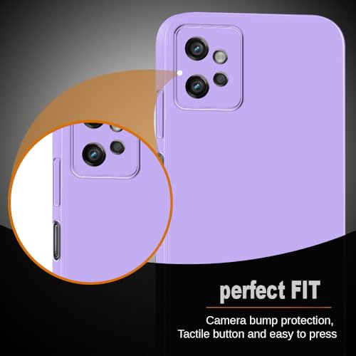 Image of Back Cover for Motorola Moto G32 4G | Full Camera Protection | Premium Liquid Silicon Case | Flexible Bumper Case for Motorola Moto G32 4G (Purple)