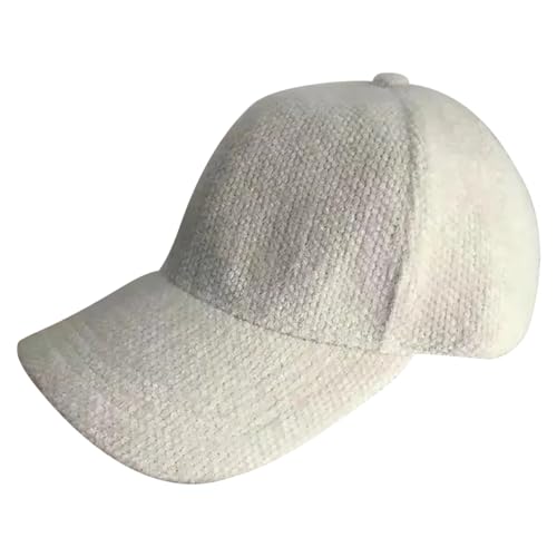 Casquette de baseball femme ajustable chapeau d'hiver doux et chaud