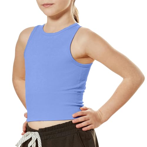Girls' Seamless Knit Crop Tank Top