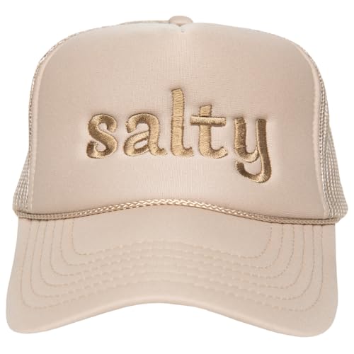 Image of KATYDID Salty Foam Trucker Hat - Adjustable Trucker Hat with Mesh Netting - Fully Embroidered Trucker Hat for Women
