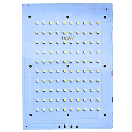 Image of 100 Watt LED MCPCB || High Lumen LED || 140 Lumen Per Watt- Colour: White - 6500 K || Life Span: 50000 Hrs || PCB Size - 220 x 158 mm - Pack of 1