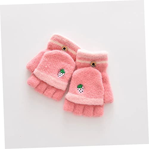 Cartoon Embroidered Boys and Girls Gloves Warm Winter Mittens for Boys Girls Random Style3