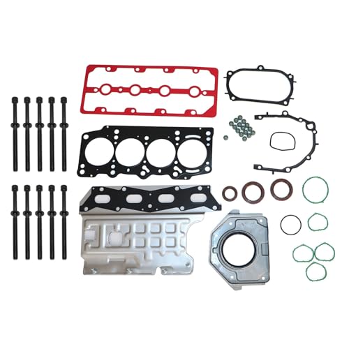 Image of GXARTS Engine Head Gasket with Bolts Set 6389457 ES72267 Compatible with Fiat 500 500L 500X 1.4L SOHC L4 2009 2010 2011 2012 2013 2014 2015 2016 2017 2018 2019 2020