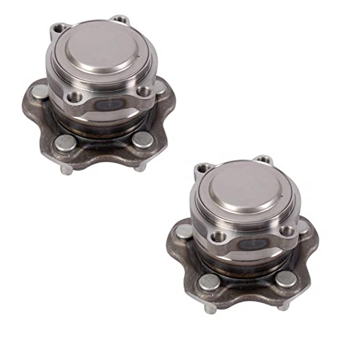 Image of TRQ Rear Driver and Passenger Side Wheel Bearing and Hub Assembly Set 2 Piece Compatible with 2019-2023 Nissan Altima Front Wheel Drive