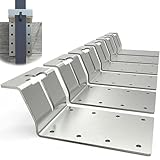 Lexsyn T-Pfosten Halterungen Für Holz,Massive Stahlkonstruktion | Halterung Für T-Pfosten,Für Vogelvoliere Garten Landwirtschaft Outdoor Befestigung