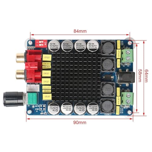 Image of TDA7498 100W + 100W Class D Dual Channel Audio Amplifier Board for Subwoofer Computer Speaker Motorcycle