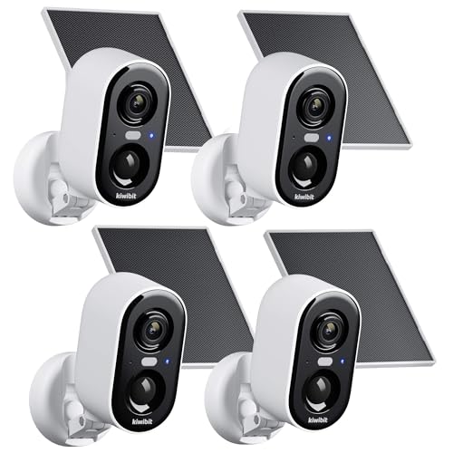 Image of Kiwibit Solar Security Cameras Wireless Outdoor, 2K Magnetic Installation Battery Powered Camera with Smart AI PIR Motion Detection, Color Night Vision, Waterproof for Indoor & Outdoor