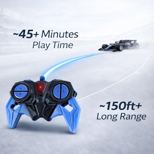 Image of High-Speed RC Car for Kids| 2.4GHz Remote Control Car with 150+ ft Range| Mist Smoke Effect| LED Lights| Multi-Direction Control| USB Type-C Rechargeable Racing Car Toy|Black