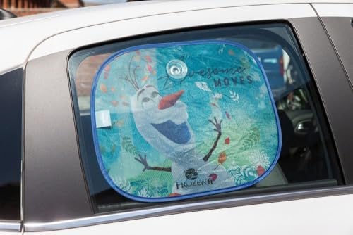 Frozen ELSA Anna und Olaf Auto Sonnenschutz Seitenvorhänge für Mädchen (2 Stück)