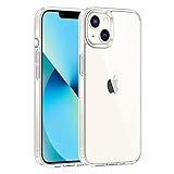 MoKo Compatible with iPhone 13 Mini Case, Crystal Clear Case, Anti-Yellowing, Shockproof Protective Clear Case for iPhone 13 Mini 5.4 Inch, Clear