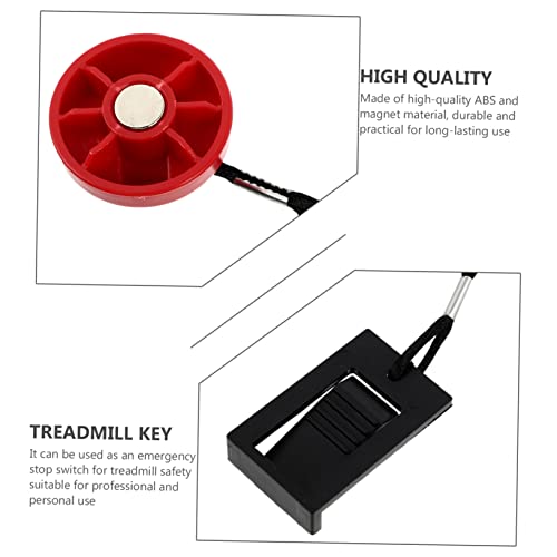 INOOMP 2 Pcs Noodstopschakelaar Lopende Machine Voor Thuis Magnetische Schakelaar Schakelaars Loopband Rem Sleutel Loopband Sleutel Vervanging Loopband Schakelaar Klem Slot Abs - Afbeelding 5
