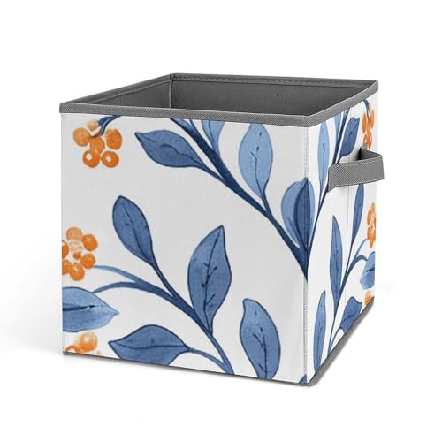 Bacs de rangement pliables avec poignées robustes pour jouets et dressing