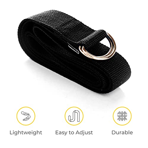 Sunshine Yoga 15 Pack Yoga Kit: Includes 10 Firm and Supportive 3" x 6" x 9" EVA Foam Yoga Blocks and 5 Adjustable Leg Stretching Strap With Anti-Slip 8' D-Ring Buckle Yoga Straps, Assorted - Image 7