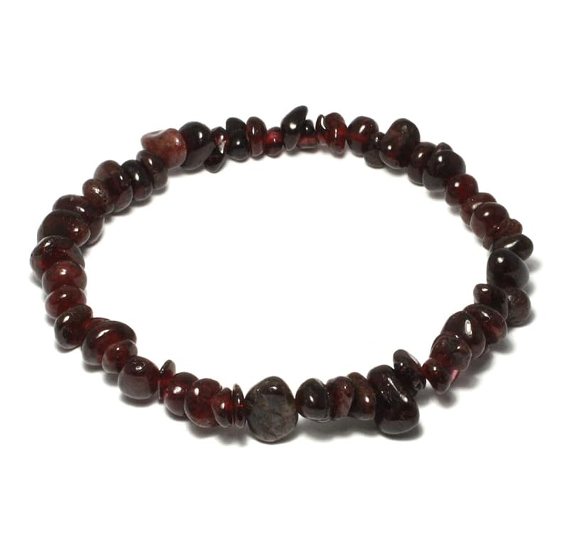 GenericGarnet Gemstone Chip Bracelet | Crystal Jewellery | Gemchip Bracelets | Healing Crystals | Birthday Gifts for Her
