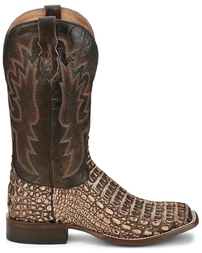 Tony Lama Men's Mitcham Exotic Caiman Western Boot Broad Square Toe - Tl52592