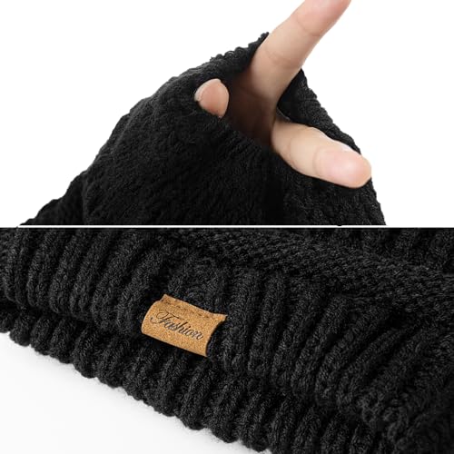Image of Beanie with Ponytail Hole - Womens Beanie Winter Hat, Ponytail Hat