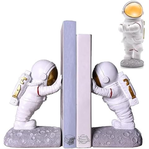 Astronaut Bookends Gold + Praying Astronaut Figurine Cover
