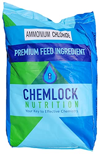 99-Percent Ammonium Chloride | 50 lbs | Multiple Uses | Highly Effective for Veterinary, Pyrotechnics, Wood Burning, and Laboratories (50 lb)