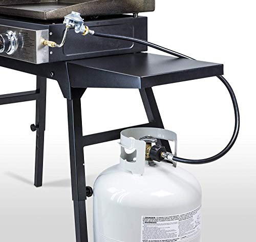 Replace parts 3 Feet Propane Adapter Hose 1 lb to 20 lb Converter and Gas Regulator fit for Blackstone 17”, 22” Tabletop, and The Dash Griddles