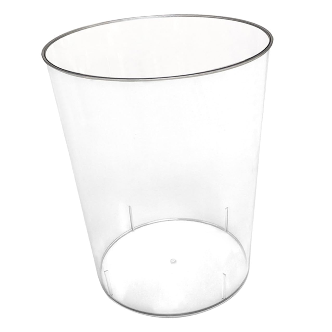 Toyvian Bidone della Spazzatura Domestico Trasparente in Plastica Resistente Antiscivolo, Cestino per Rifiuti da Ufficio e Camera da Letto, Secchio per Carta per Bagno, Casa e Ufficio,