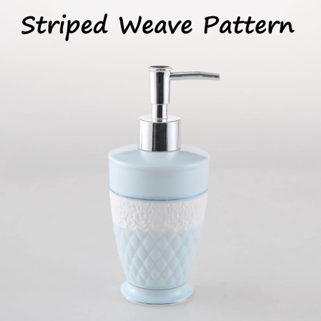 Distributore di sapone Dispenser di sapone per le mani in ceramica per bagno Dispenser di liquidi riutilizzabili Bottiglia di lozione da appoggio Bottiglia di sapone da 9,5 once / 280 ml per il bagno