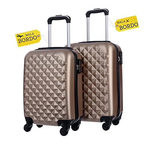 Conjunto de Malas de Viagens Para Bordo - Cadeado Acoplado 4xRodas 360°