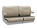 Coverking Custom Fit Front 50/50 Bench Seat Cover for Select Mercury Grand Marquis Models - Genuine Leather (Beige)