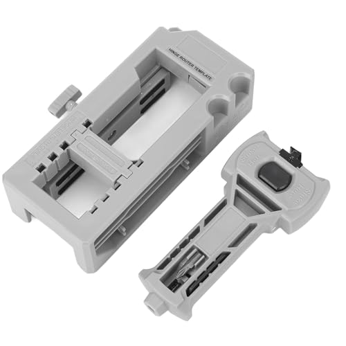 Gabarit de charnière de porte modèle réglable et léger pour kit mortaiseuse de menuiserie - 5