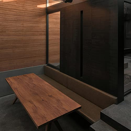 Wood Grain Contact Paper 23.6" X 118" Removable Vinyl Film Red Brown Wood Wallpaper Peel And Stick Textured Self-Adhesive Shelf Panel Decorative Wall Liner Apply For Old Furniture Kitchen Cabinets #TOP4