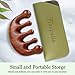 FIRSTPELLA Sandalwood Scalp Detox Comb Set - Tooth Wooden Massage Comb for Hair Growth, Loc Comb Wide Tooth Combs with Gift Bag (Daily Scalp Care Sisterlocks Maintenance)