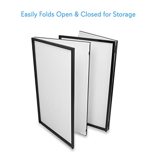 Pyle Dj Booth Foldable Cover Screen - Portable Event Facade Front Board Video Light Projector Display Scrim Panel With Folding Steel Frame Panel Stand, Stretchable Lycra Spandex - Pdjfac10 (White) #TOP4